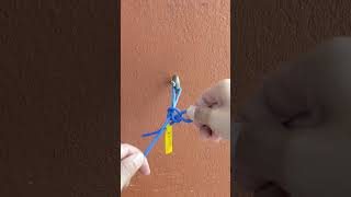 Very simple rope quick releasing knot in natural [upl. by Ecnaled]