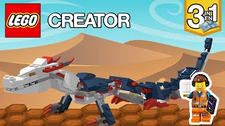 🔥LEGO Creator Blue Dragon SET 31088 Alternate🔥 Speed Build 3D [upl. by Nylyahs]