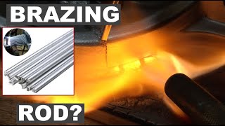 Does Aluminum Brazing Rod Actually Work Real World Fix Miter Saw Repair [upl. by Irac419]