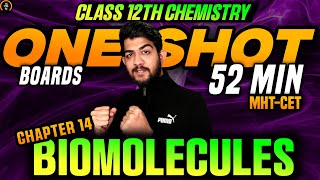 CH14 BIOMOLECULES ONE SHOT CHEMISTRY CLASS 12 HSC MH BOARD 12 hsc chemistry one shot HSC BOARD 2025 [upl. by Anirhtak993]