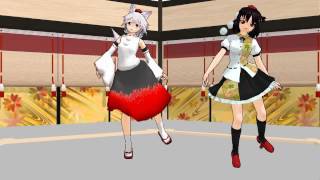 【東方MMD】文と椛が千本桜を踊ってみたそうです [upl. by Bernardina]