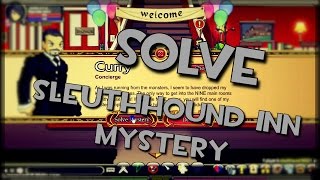 AQWorlds GUIDE  SOLVE the Sleuthhound Inn Mistery EXPLAINED [upl. by Rentsch491]