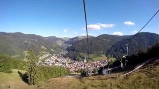 Fahrt mit der HasenhornSeilbahn bei Todtnau im Schwarzwald [upl. by Isolt]