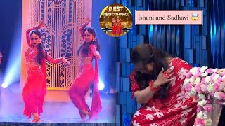 Ishani and Sadhavi New Performance in Indias best dancer season 4 Ganesh utsav Special episode [upl. by Yaja499]