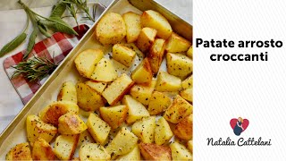 PATATE ARROSTO CROCCANTI CON ERBE AROMATICHE  Ricetta facile  Natalia Cattelani [upl. by Oinota181]