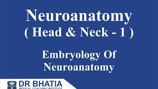 DBMCI Dr Ashwani Kumar Neuroanatomy Head amp Neck1 Embryology Of Neuroanatomy  AIIMS PGI NEET [upl. by Kalindi]