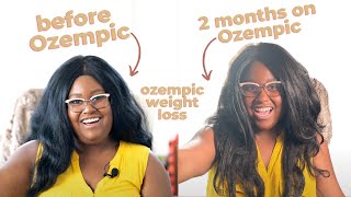 2 Months on Ozempic weight loss before and after side effects injections with diabetes [upl. by Lad]