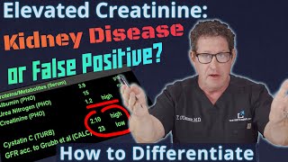 Elevated Creatinine  Kidney Disease or False Positive How to Differentiate [upl. by Danya89]