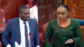 NYAMAZA YOU ARE NOT MY TYPE Watch how Senator Sifuna silenced Senator Hezena in Parliament [upl. by Aerdnak]