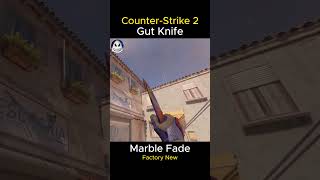 GUT KNIFE  Marble Fade 2024  Factory New FN  Skin Showcase  Animation CS2 [upl. by Kerk968]