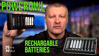 POWEROWL Rechargable Batteries UNBOXING amp REVIEW [upl. by Comethuauc767]