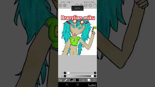 Brazylian miku brazylia miku ibispaintx art cute trend trending fyp [upl. by Lindo]