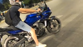 Yamaha fazer 600 vs Yamaha R6 [upl. by Acceber550]