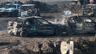 Owatonna Mn demo derby mega stock midsize heat 2 2024 [upl. by Zins689]