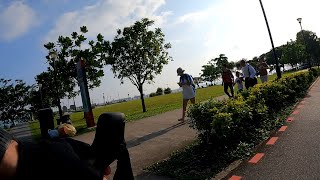 East Coast Park Singapore Bicycle Ride  Chinese New Year Ride [upl. by Nafets]