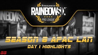 APAC Finals Day 1  R6 Pro League S8 Highlights [upl. by Akin]