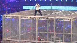 Shane McMahon off the cage at mania [upl. by Sivartal]