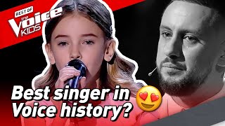 10YearOld Daneliya brings COACH TO TEARS in The Voice Kids 😢 [upl. by Uriel]