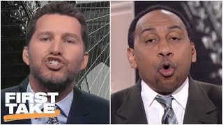 Will Cain gets Stephen A and crew heated over his Baker MayfieldHue Jackson take  First Take [upl. by Thynne68]