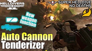 Helldivers 2  Autocannon has New weapon function No commentary Max difficulty No deaths [upl. by Etteuqram86]