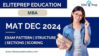 MAT Dec 2024 Exam Pattern  Sections  Topics  MAT Exam Structure [upl. by Ophelia]