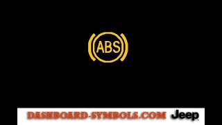 Jeep AntiLock Brake ABS Warning Light  Jeep  Yellow Warning Lights  Dashboard Symbols [upl. by Nyleek]