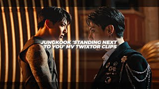 jungkook standing next to you official mv twixtor clips with ae sharpen and coloring [upl. by Arriek406]