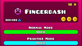 Fingerdash 100 All Coins  Geometry Dash [upl. by Duma]