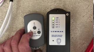 Lewmar 3Button Remote  Test receiver display [upl. by Romona]