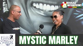 Reggae Interviews Mystic Marley paying tribute to Grandma Rita Marley Easy Sailing 77 [upl. by Nospmas]