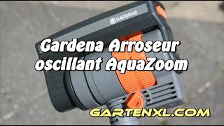 Gardena Arroseur oscillant AquaZoom compact  L arrosage de la pelouse [upl. by Okramed]