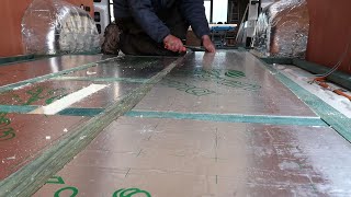 Battening amp Insulating the Floor  Ducato Van Conversion Part 14 [upl. by Sordnaxela474]