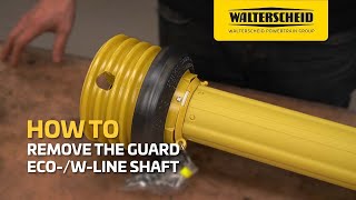 Walterscheid® How To  Remove the guard of an Eco or WLine shaft [upl. by Yraunaj624]