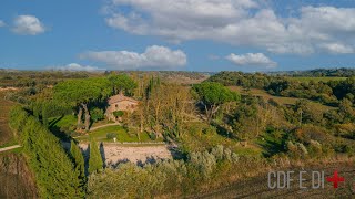 Vista dallalto  VITERBO VT Italy  Casale in pietra tipica della Tuscia [upl. by Iknarf]