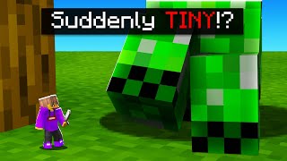 I suddenly became SUPER TINY in Minecraft [upl. by Mariska45]