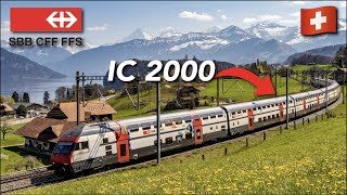 SBB CFF FFS Switzerland Train Arrives at Luzern airport train station during June holiday 2022 [upl. by Ruddy]