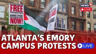 US University Protests  Students Protest For Palestine At Emory University in Atlanta  N18L [upl. by Widera]