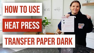 🔥 How to Use Heat Press Transfer Paper Dark [upl. by Snowman]