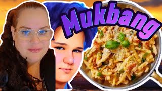 Mukbang  kyckling rosépeppar med pasta [upl. by Bernardo]