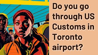 Do you go through US Customs in Toronto airport [upl. by Eniarol]