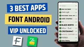 3 Best Free FONT Apps for Android [upl. by Sackey]