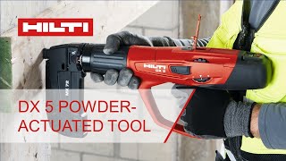 Hilti DX 5 powderactuated tool introduction [upl. by Ener389]