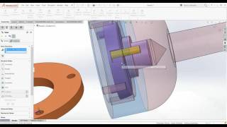 11 Floating reamer holder  final assembly SolidWorks 2016 [upl. by Blanding]