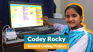 Scratch Coding Project by Wajeha Rao  Codey Rocky Device in Action [upl. by Einafpets]