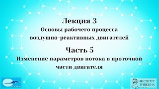 Лекция 3 Основы рабочего процесса ВРД Часть 5 Изменение параметров потока [upl. by Eerac132]