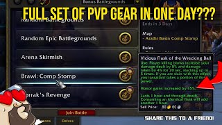 GET FULL HONOR GEAR FAST  Level 80 Marksman Hunter War Within 1105  PVP Honor Farm [upl. by Tutto903]