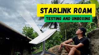 Starlink Roam Kit Testing and Unboxing [upl. by Agarhs]