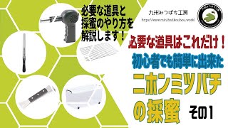 必要な道具はこれだけ！初心者でも簡単に出来たニホンミツバチの採蜜～その1～ 日本みつばちの養蜂 How to Beekeeping [upl. by Straus367]