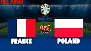 FRANCE vs POLAND  UEFA EURO CUP 2024  Full Match  PES 21 Gameplay [upl. by Anavoig]