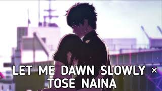 Let Me Down Slowly X Tose Naina  lyrics  Gravero  happyorsad [upl. by Yarased434]